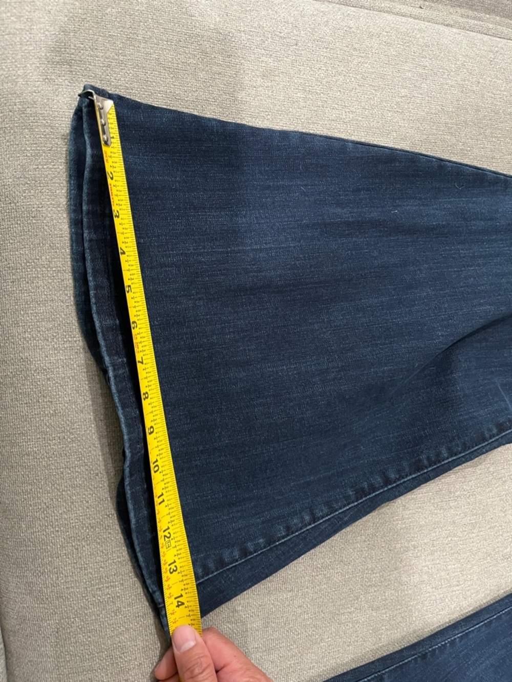 Judy Blue Pull On Super Flare Jeans Deep Blue Size 13/31 - Picture 8 of 10